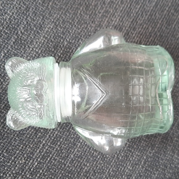 Vintage Glass Bear Lidded Jar/Canister - Picture 1 of 9